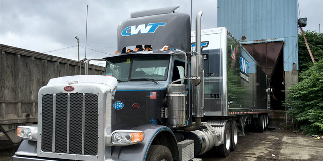 cwt municipal compactor tractor waste management services
